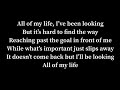 All of my life lyrics Phil Collins