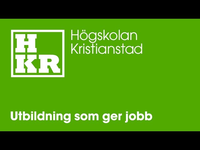 Kristianstad University video #1