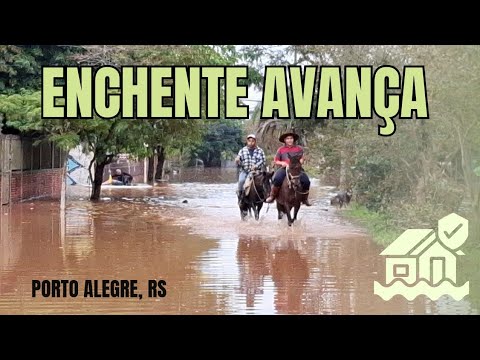 Guaíba continua subindo e mais bairros são inundados em Porto Alegre - 04/05/2024