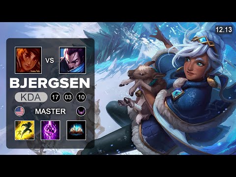 Bjergsen Taliyah vs Yasuo Mid - NA Master - Patch 12.13 Season 12