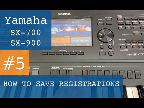 How to save a registration on Yamaha PSR SX-700 and SX-900