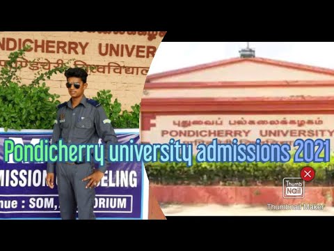 Without CAT Exam Pondicherry University MBA admission 2021-22 complete Details | Part Time MBA