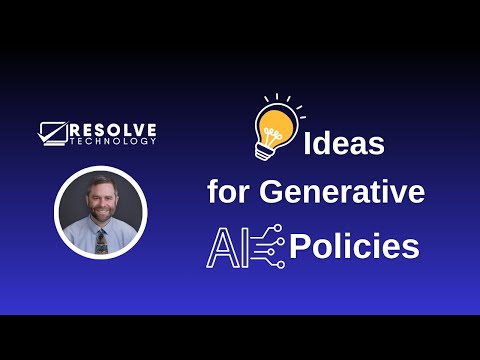 Ideas for Generative AI Policies