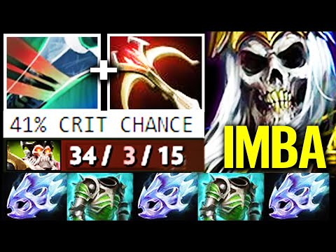 WTF 41% CRIT HACK! Wraith King Deadalus 34Kill Imba Build NONSTOP Crit DMG Top Dota 2 Pro Gameplay