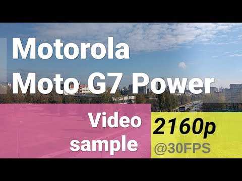 Motorola Moto G7 Power 2160p video sample