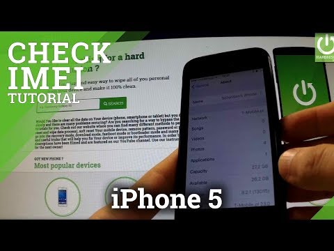 How to check the IMEI Number in APPLE iPhone 5 - Menu Settings Method