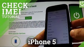 How to check the IMEI Number in APPLE iPhone 5 - Menu Settings Method