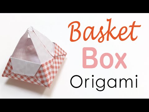Origami Paper Fruit Basket Box - Origami Kawaii〔#075〕