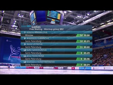 2017 Russian Nationals - Ladies Free Skate Group 2 ESPN