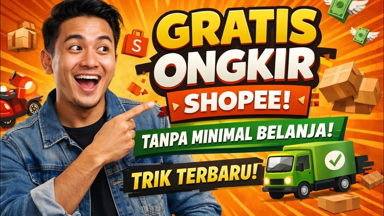 Cara Dapat Gratis Ongkir Shopee Tanpa Minimal Belanja, Terbaru ! 
