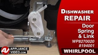 Whirlpool Dishwasher - Door Falls Open - Door Spring Repair and Diagnostic