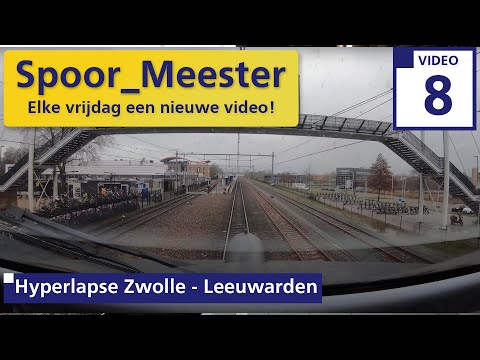 (4K) Cabinerit Trein Hyperlapse | Rij in 11 minuten mee van Zwolle naar Leeuwarden (8)
