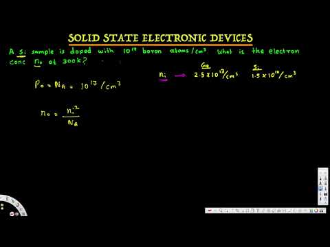 Solid State Electronic Devices - Problems on Basic Concepts in EDC - Physical Electronics