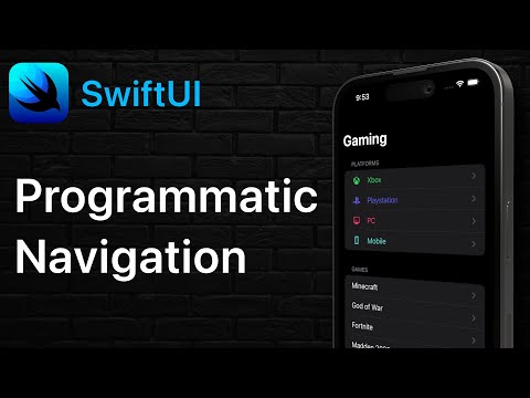 NavigationStack - SwiftUI Programmatic Navigation - iOS 16 thumbnail