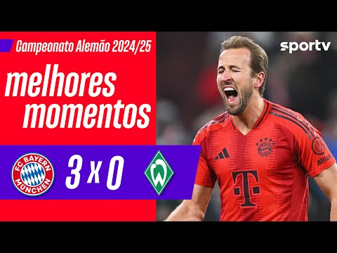 Gols e lances de Bayern x Werder Bremen
