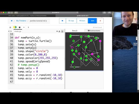 Python Turtle Particle Collisions 3
