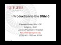 Introduction to the DSM-5