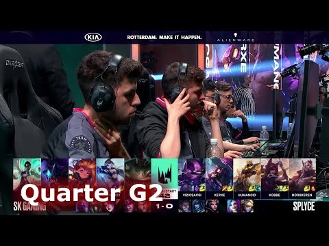 SK Gaming vs Splyce - Game 2 | Quarter Finals S9 LEC Spring 2019 | SK vs SPY G2