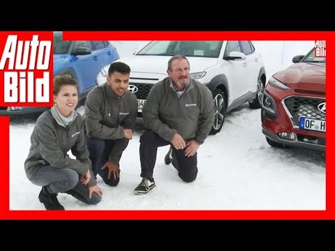 Hyundai Aktion Genf (2018) Im Kona durch die Alpen