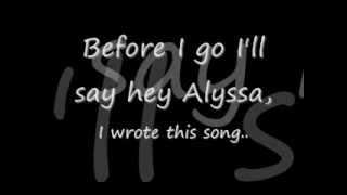 Vinyl Over Wine - Hey, Alyssa (I Wrote This Song for You) lyrics