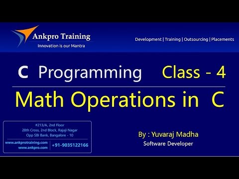 C language Class 4 Mathematical operations