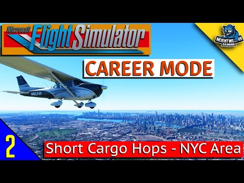 Flight Simulator 2020 Career Mode Using OnAir: New York City Trips