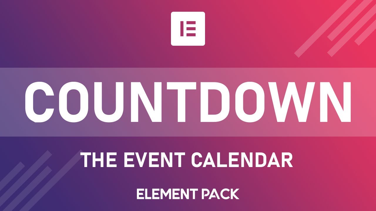 Event Calendar Countdown Video Thumbnail