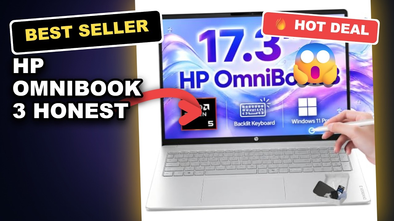 HP OmniBook 3 Honest Review: Touchscreen FHD Laptop Worth It? review video