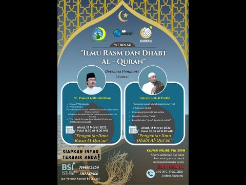 Webinar Ilmu Rasm dan Dhabth