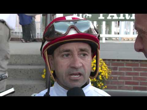 Post Race Interview - Joe Hirsch Turf Classic with Joe Bravo