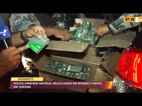PoliÌcia apreende material beÌlico usado em roubos e furtos em Teresina 25 10 2021