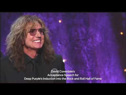 David Coverdale”s speech for Deep Purple’s induction into RRHOF (beginning)