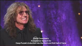 David Coverdale”s speech for Deep Purple’s induction into RRHOF (beginning)