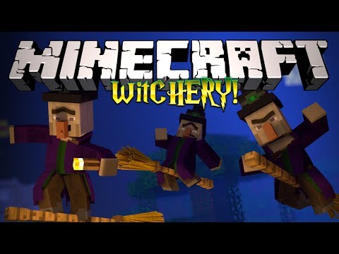 Minecraft: WITCHING!  (Curses, Demons, etc.) Mod Overview [Witchery]