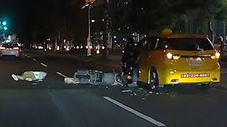 【車禍影片】機車與小黃的邂逅（2025.12.03 桃園市桃園區春日路