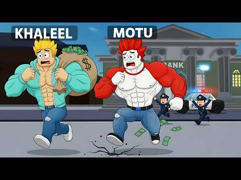 BANK ROBBERY💰💰Roblox Kick Door to Escape New World | Khaleel and Motu Gameplay