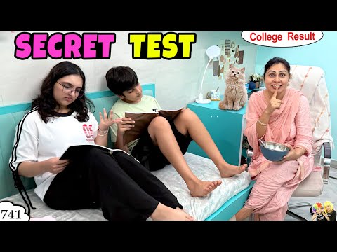 SECRET TEST | Ep 741 | College ka result | Aayu and Pihu Show