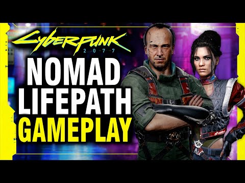 Cyberpunk 2077 - Nomad Lifepath Full Intro Gameplay