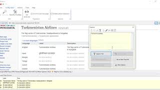 How to capture data from table inside wikidata.org using Webharvy
