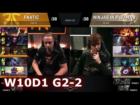 NIP vs Fnatic | Game 2 S7 EU LCS Summer 2017 Week 10 Day 1 | NIP vs FNC G2 W10D1