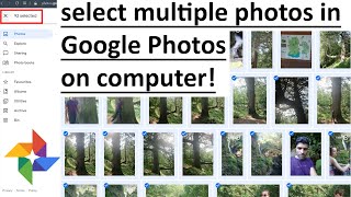 How to select multiple photos in Google Photos on computer