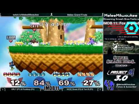 IMDB11 - ORLY + Frootloop vs WCS | Sveet + Tom R Melee Grand Finals
