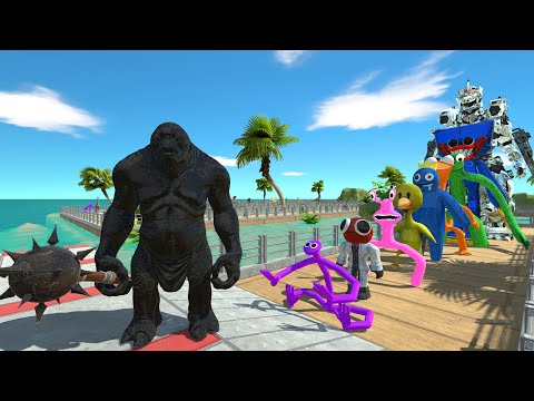 Shadow Of Cave Troll Deluxe Fight Mechagodzilla OASIS DEATH RUN - Animal Revolt Battle Simulator