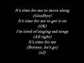 Britney Spears - why should i be sad lyrics. 