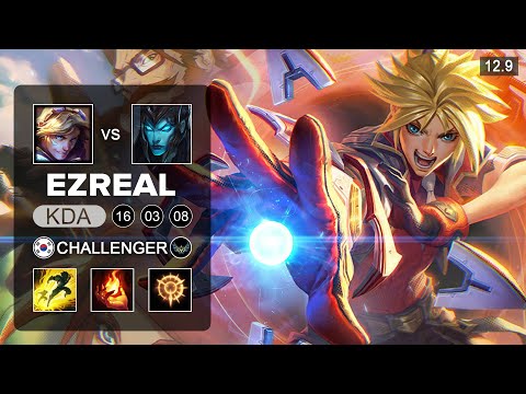 Ezreal vs Kalista ADC - KR Challenger - Patch 12.9 Season 12