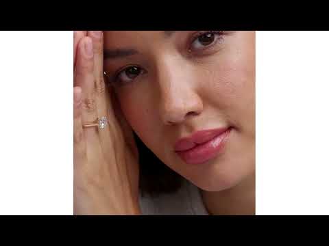 GRACE 3.00CT LAB DIAMOND ROUND CUT ENGAGEMENT RING