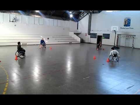 Basquet en silla de ruedas- Entrenamiento