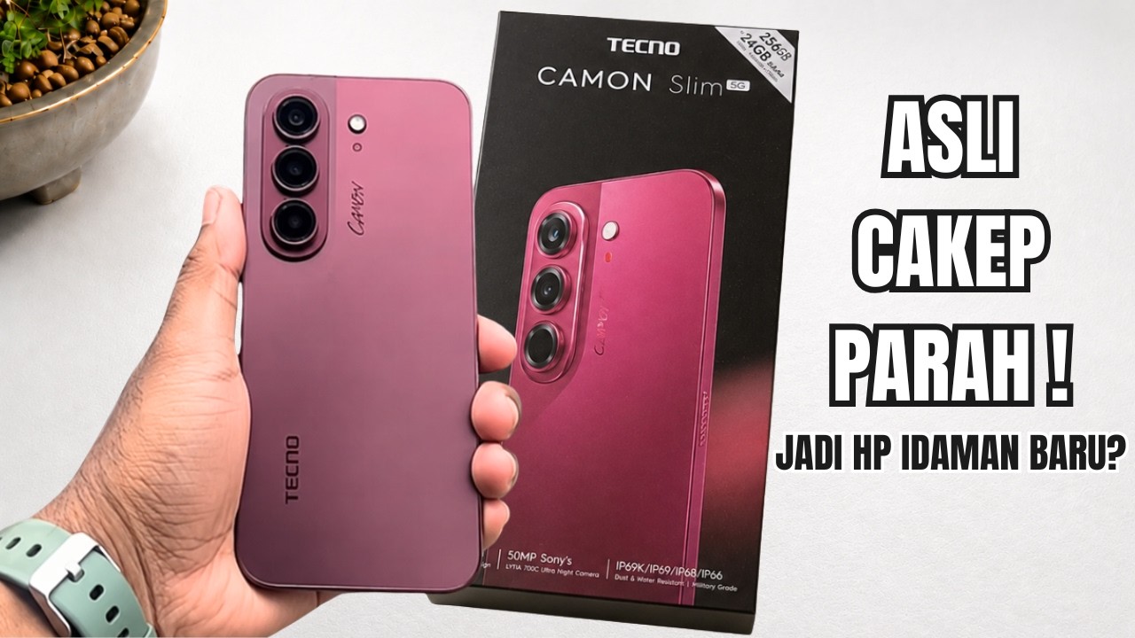 ASLI NGAGETIN‼️Tecno Camon Slim 5G, Body Super Slim Tapi Punya Baterai Badak