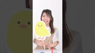 かわいい！ペープサートの基本的な作り方🌈#shorts