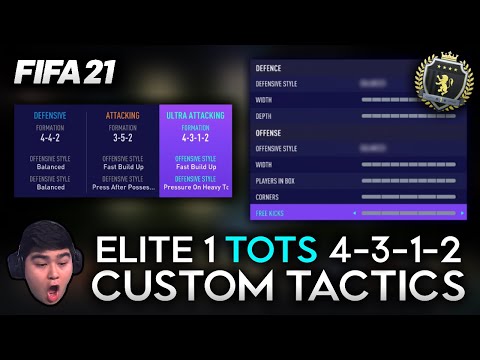 OUR ELITE 1 TOTS 4-3-1-2 CUSTOM TACTICS & PLAYER INSTRUCTIONS - FIFA 21 Ultimate Team